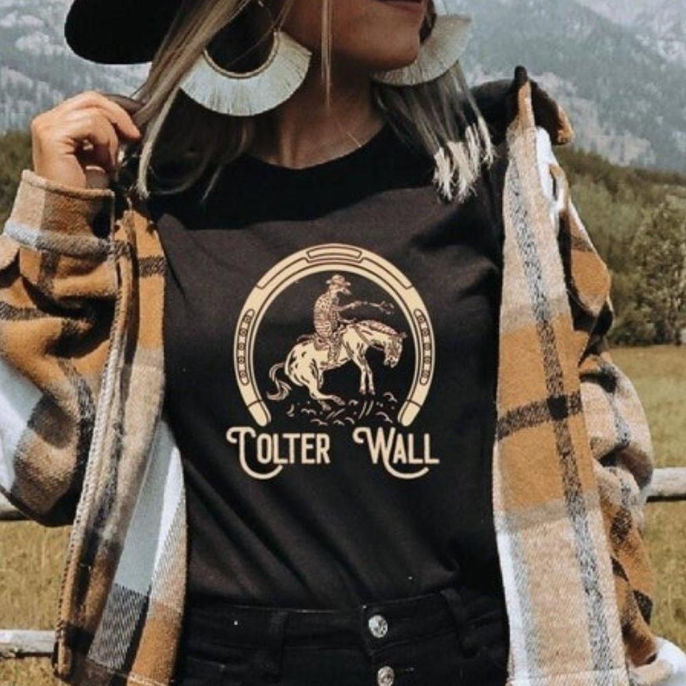 Colter Wall Womens Colter Wall Tshirt Rodeo Shirt Colter Wall Western T-Shirt